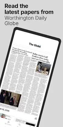 The Globe E-paper screenshot 1