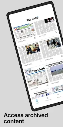 The Globe E-paper screenshot 2