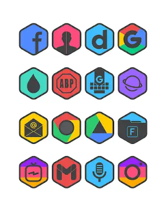 Hexadark - Hexa Icon Pack screenshot 2