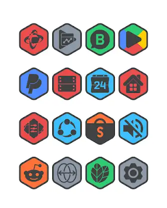 Hexadark - Hexa Icon Pack screenshot 4