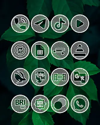 Lines Circle - White Icon Pack screenshot 5