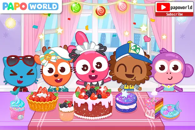 Papo Town Dessert Shop for kid screenshot 4