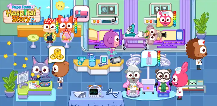 Papo Town: Hospital Story — Android game banner