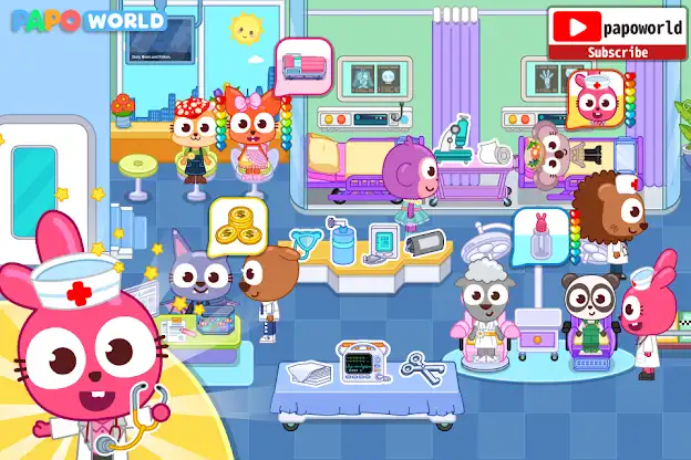 Papo Town: Hospital Story screenshot 5