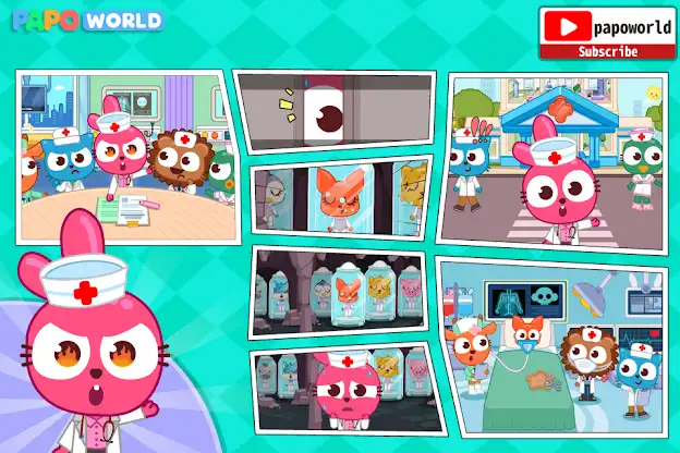 Papo Town: Hospital Story screenshot 4