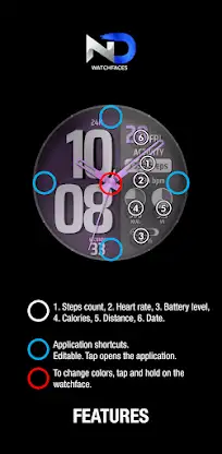 Big Numbers Watchface — NDW070 screenshot 8