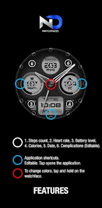 Hybrid Watchface — NDW071 screenshot 8
