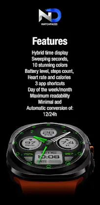 Hybrid Watchface — NDW071 screenshot 5