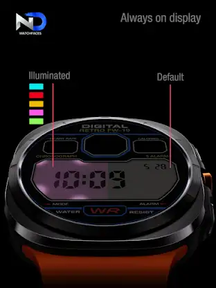 Digital Retro Watchface—NDW73 screenshot 6