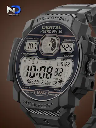 Digital Retro Watchface—NDW73 screenshot 4