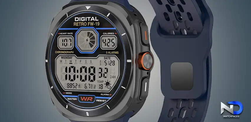 Digital Retro Watchface—NDW73 screenshot 1