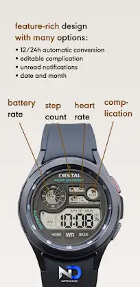 Digital Watchface — NDW072 screenshot 7