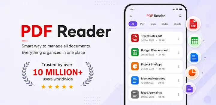 PDF Reader, Editor, Converter — Android app banner