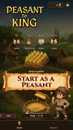 Peasant to King: Medieval Sim screenshot 1