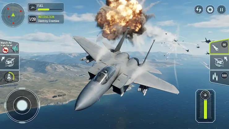 Fighter Jet Game: Flying Games screenshot 2