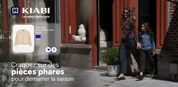 KIABI Shopping Mode & Maison — Android app banner