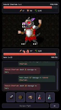 Gravewell: Idle Dungeon RPG screenshot 1