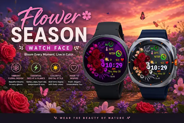 Flower Season: Floral Watch screenshot 1