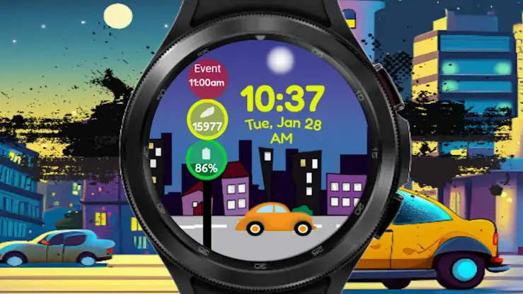 Night Ride Wear OS screenshot 3