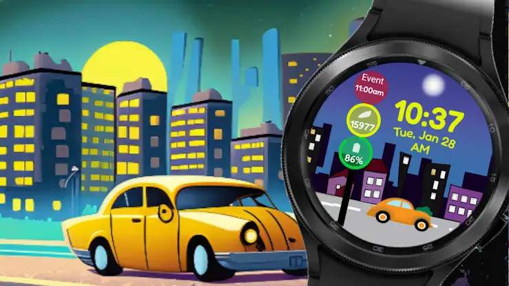 Night Ride Wear OS screenshot 1