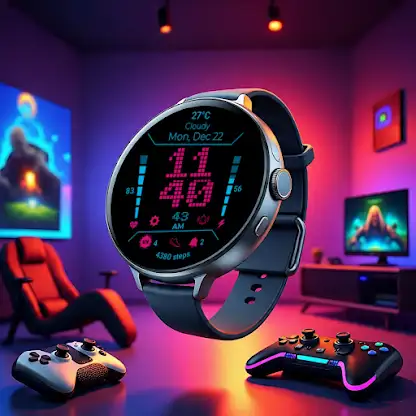 Pixel Vibe Watch Face: Retro screenshot 4