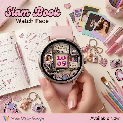 Slam Book Watch Face: Retro screenshot 1