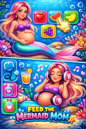 Mermaid Mom & Baby Care Games screenshot 1