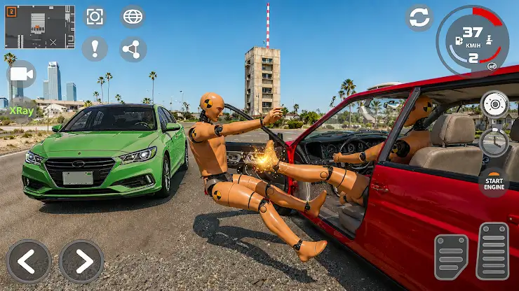 Crazy Car Crash Simulator 3d screenshot 2
