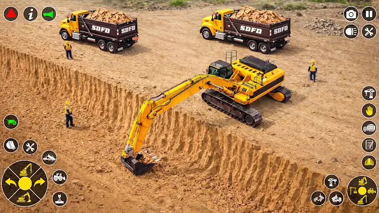 Excavator Road Construction 3D screenshot 1