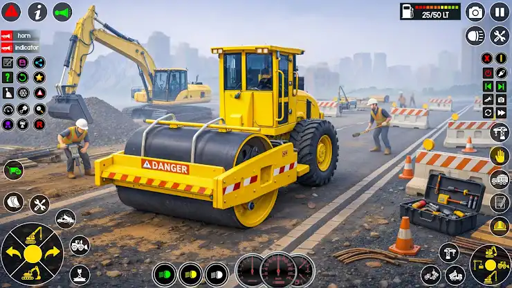 Excavator Road Construction 3D screenshot 2