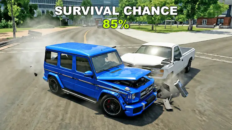 Crazy Car Crash Simulator : 3d screenshot 1