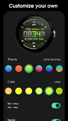 PRADO 77 Digital Watch Face screenshot 5