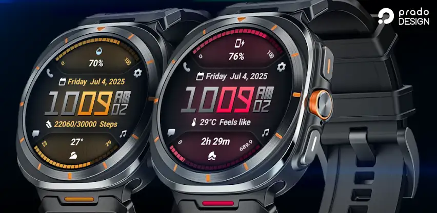 PRADO 77 Digital Watch Face screenshot 1