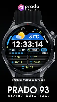 PRADO 93 Weather Watch Face screenshot 2