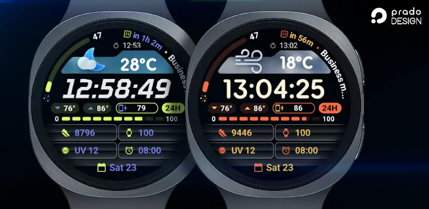 PRADO 93 Weather Watch Face screenshot 1