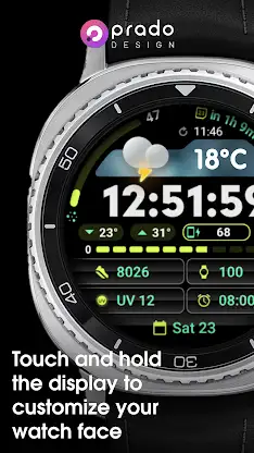 PRADO 93 Weather Watch Face screenshot 4