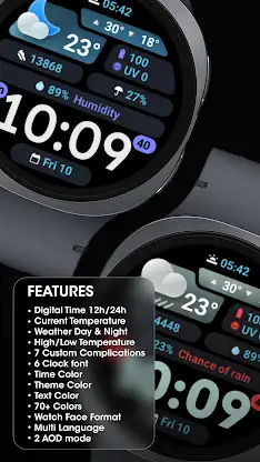 PRADO 98 Weather Watch Face screenshot 3