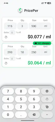 Which Price Wins? - PricePer screenshot 5