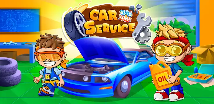 Vlad and Niki: Car Service — Android game banner