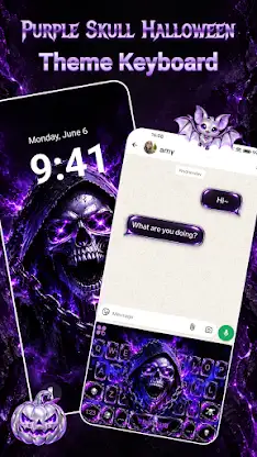 Purple Halloween Super Theme screenshot 1