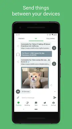 Pushbullet: SMS on PC and more screenshot 1