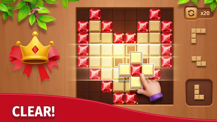 Cube Block - Woody Puzzle Game screenshot 1