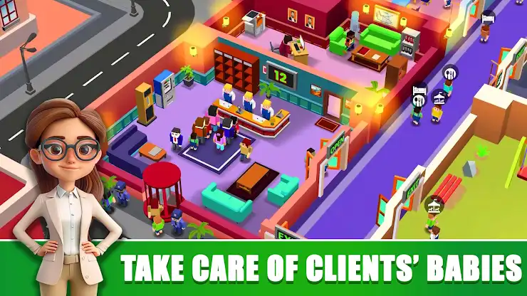 Idle Daycare Tycoon - Rich Me screenshot 2