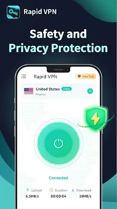 Rapid VPN - Safe Secure Proxy screenshot 3