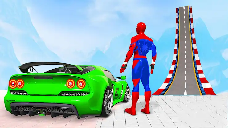 Spider Car Games: Car Stunt 3D screenshot 1