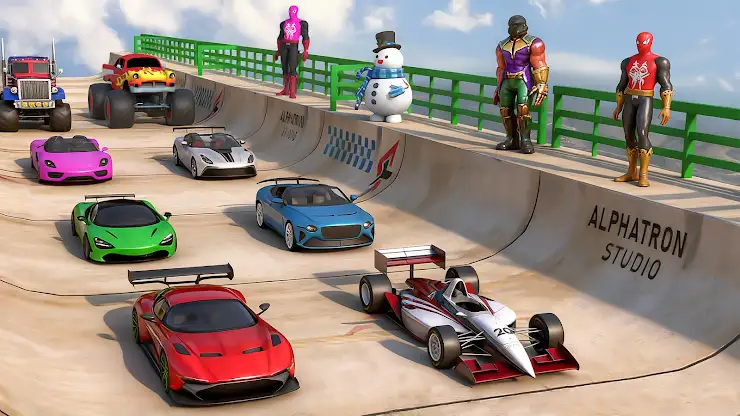 Spider Car Games: Car Stunt 3D screenshot 2