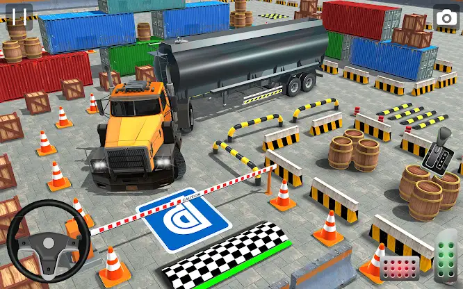 Real Semi Truck Parking Games screenshot 4