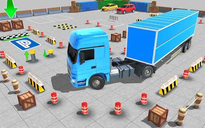 Real Semi Truck Parking Games screenshot 1
