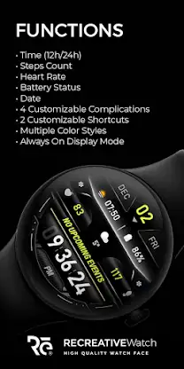 Digital Watch Face - RE03 screenshot 6