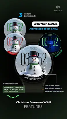 Reddice Christmas SnowMan WSH7 screenshot 2